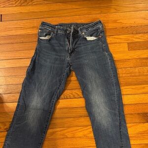American Eagle Outfitters Dark Blue Straight Jeans